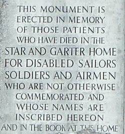 Star and Garter Memorial