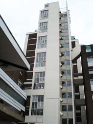 Tower block from south
