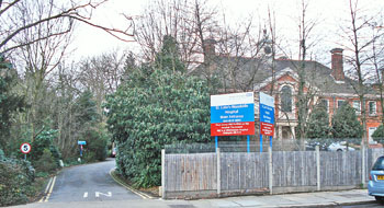 Entry drive to St Luke's-Woodside Hospital