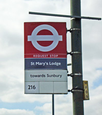 St Mary's Lodge bus stop