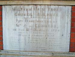 Town Hall foundation stone