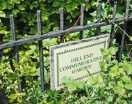 commemorative garden signage